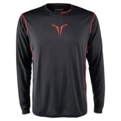 Hockey T-shirt BAUER CORE LS HYBRID S-17 YTH-BLK