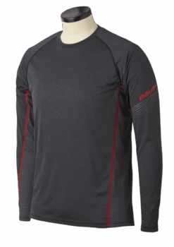 Hockey T-Shirt BAUER S19 BAUER ESSENTL LS BL TOP SR - DGY