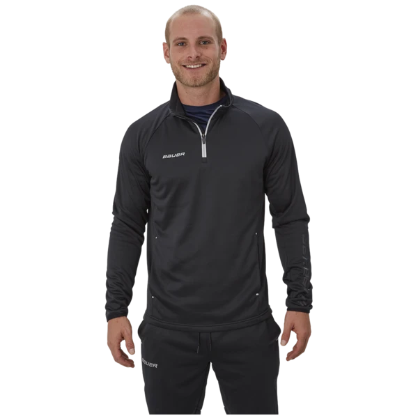Hoodie BAUER VAPOR FLEECE 1/4 ZIP TOP BLK-SR 3 Hoodie BAUER VAPOR FLEECE 1/4 ZIP TOP BLK-SR