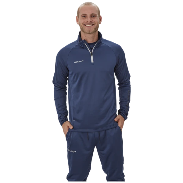 Hoodie BAUER VAPOR FLEECE 1/4 ZIP TOP NAV-SR 3 Hoodie BAUER VAPOR FLEECE 1/4 ZIP TOP NAV-SR
