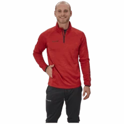 Hoodie BAUER VAPOR FLEECE 1/4 ZIP TOP RED-SR